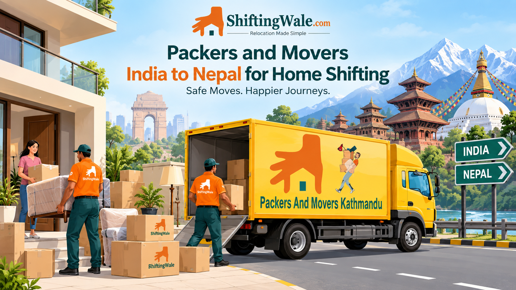 Packers and Movers India to Nepal for Home Shifting
