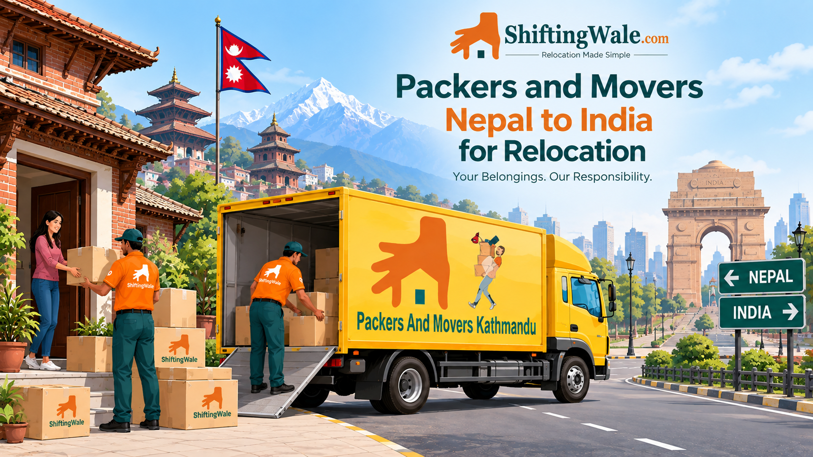 Packers and Movers Nepal to India for Relocation