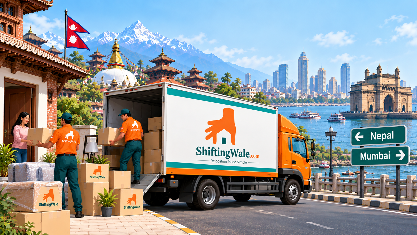 Home Shifting Service from Nepal to Mumbai