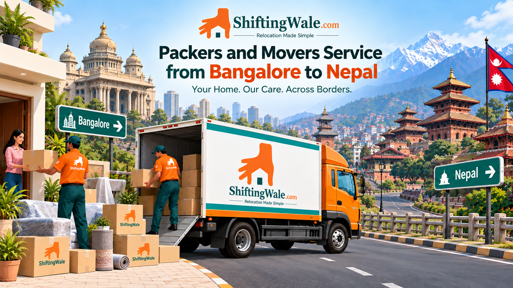 Packers and Movers Service from Bangalore to Nepal