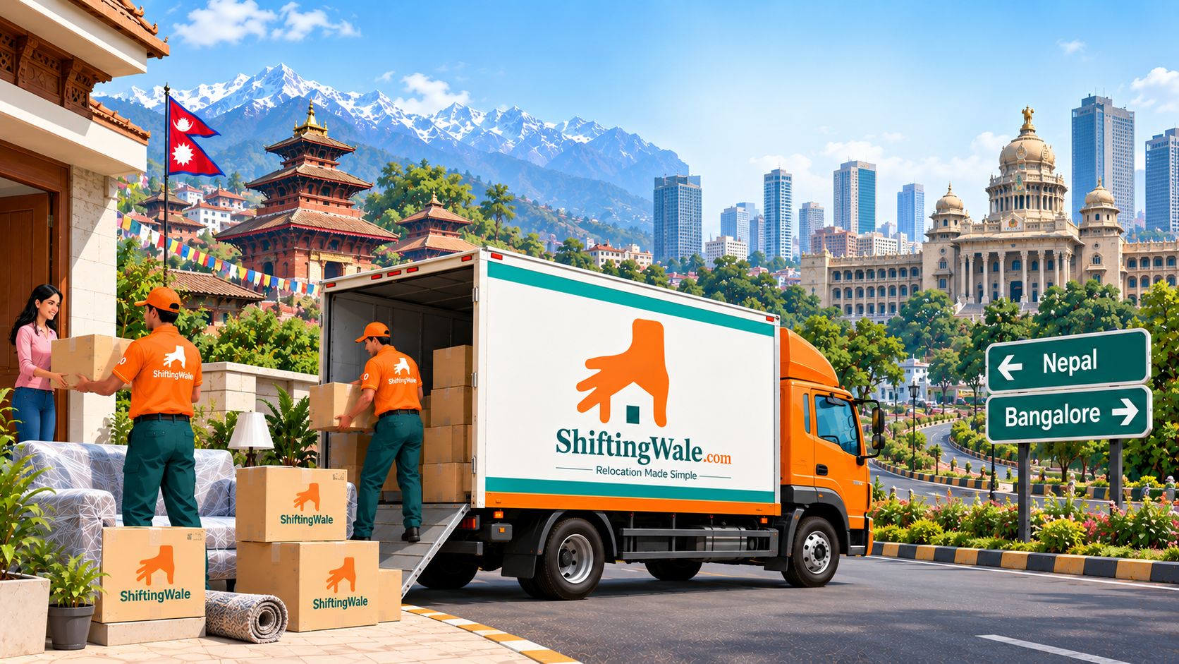 Nepal to Bangalore Household Moving Service