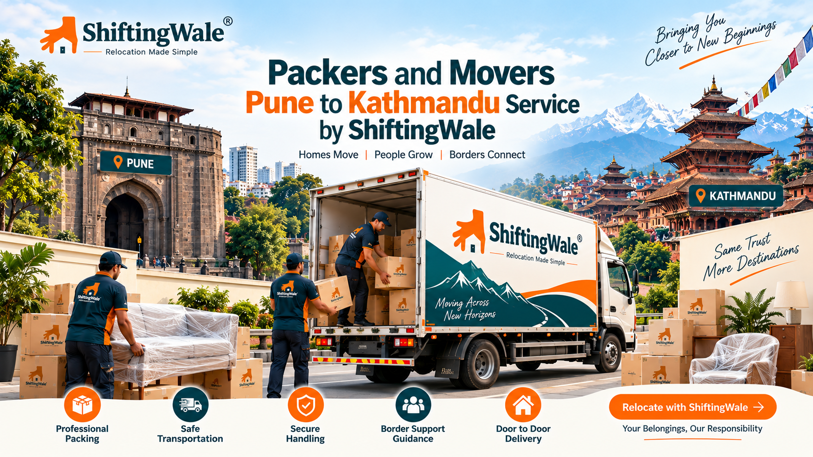 Packers and Movers Pune to Kathmandu Service