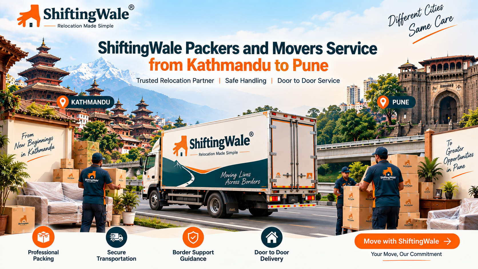 packers and movers service from Kathmandu to Pune