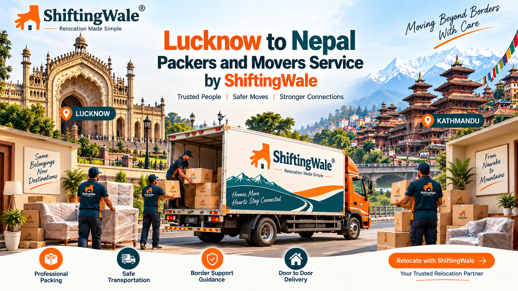 Lucknow to Nepal Packers and Movers Service