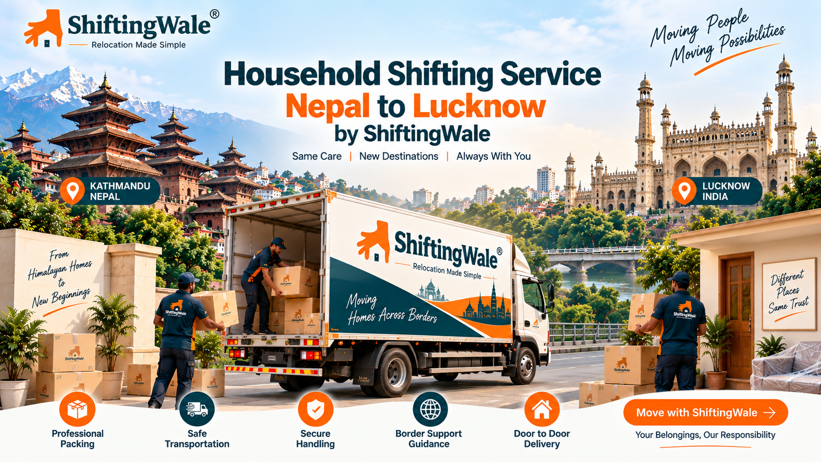 Household Shifting Service Nepal to Lucknow