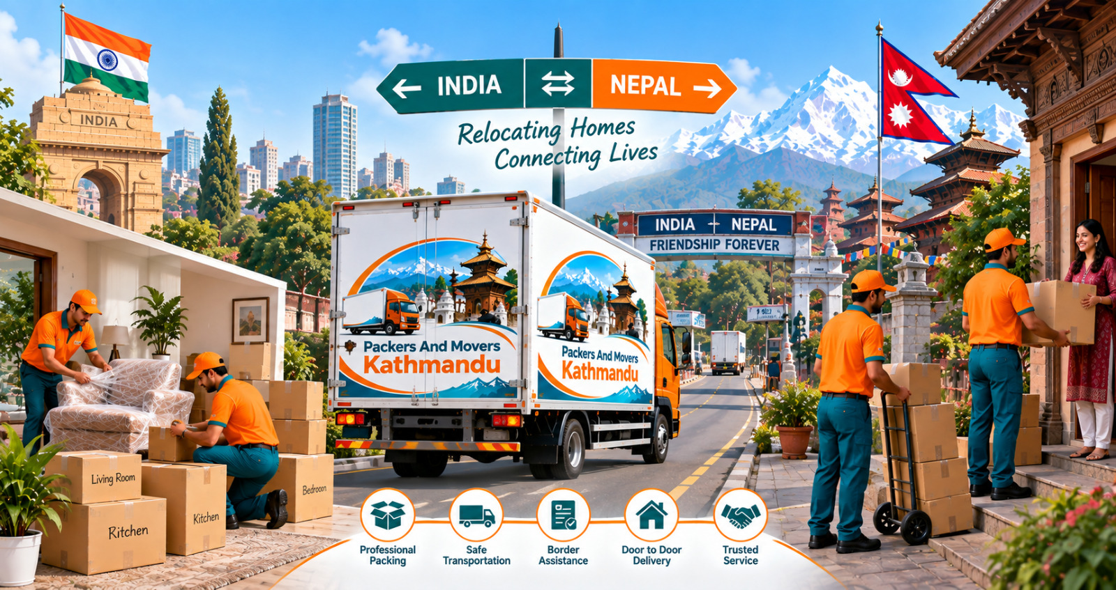 Comprehensive Guide on Moving from India to Nepal and Vice Versa 