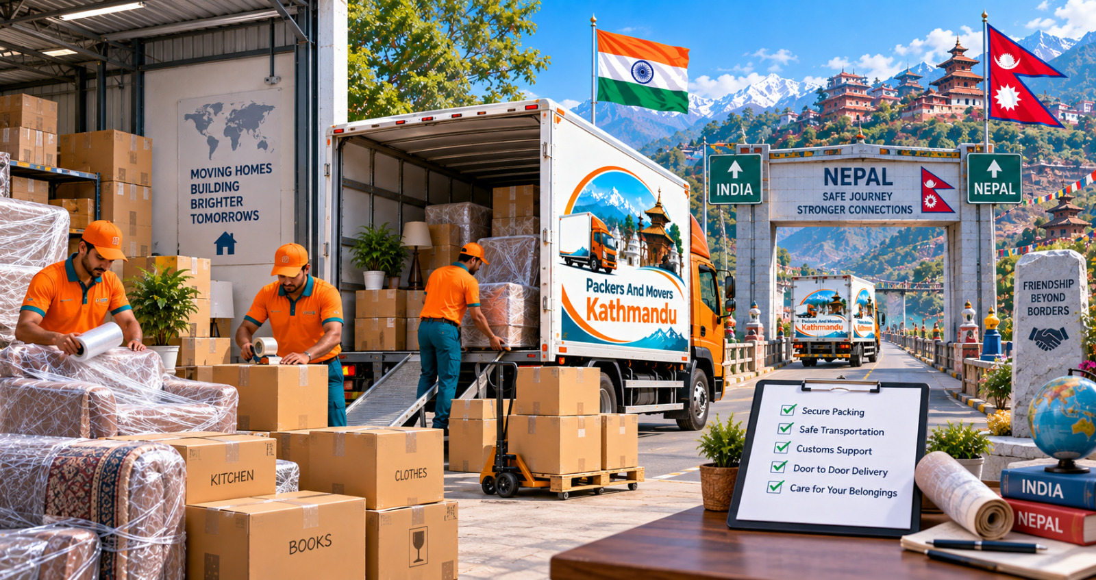 How to Ship Household Goods from India to Nepal Safely