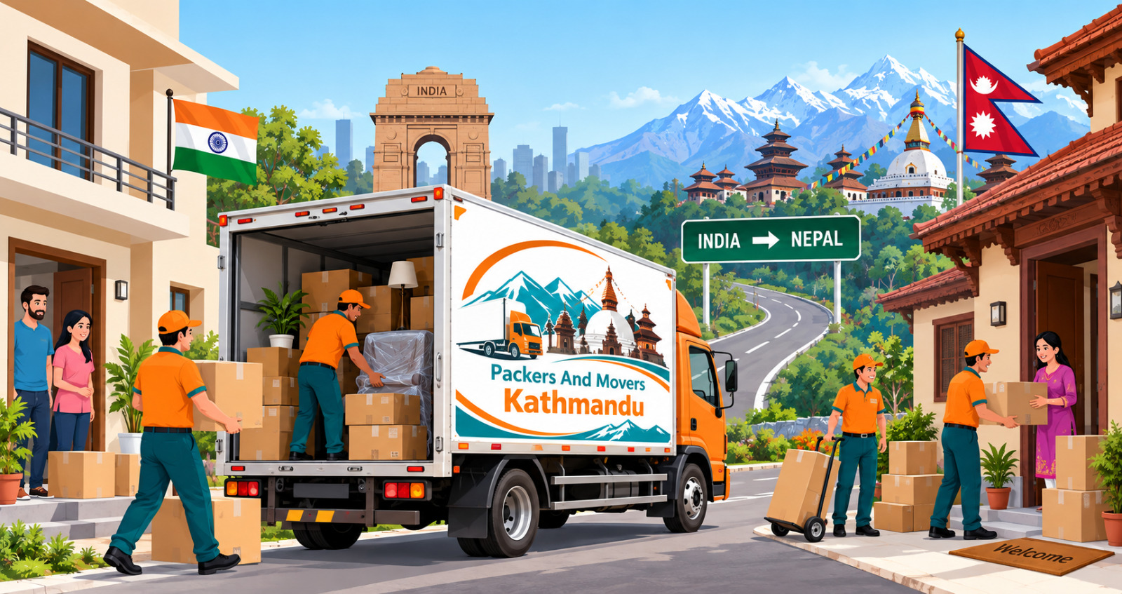 India to Nepal Door to Door Shifting Service
