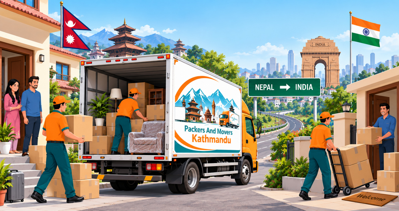 Household Shifting Guide Door to Door Nepal To India