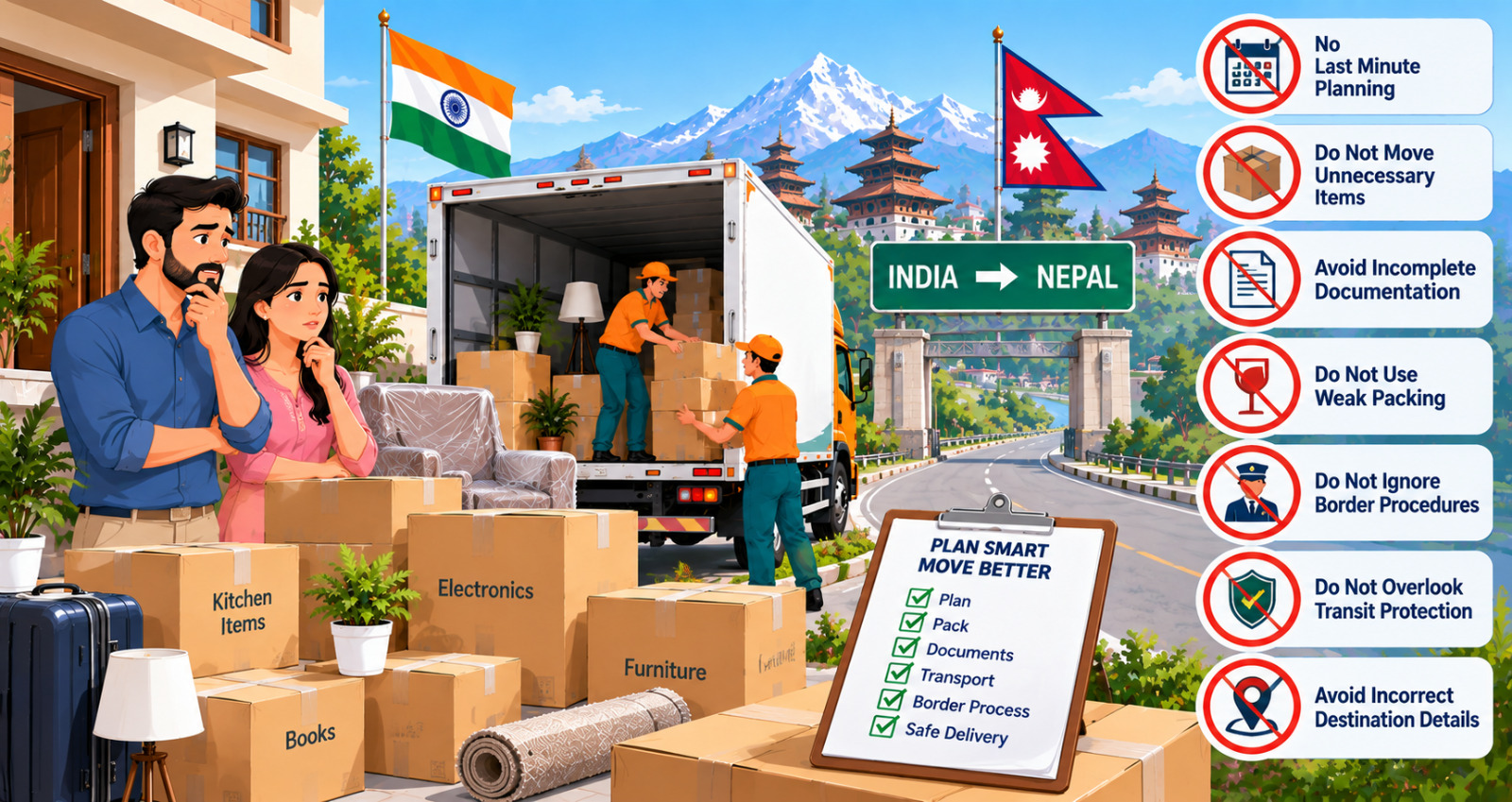 Mistakes To Avoid While Moving From India To Nepal