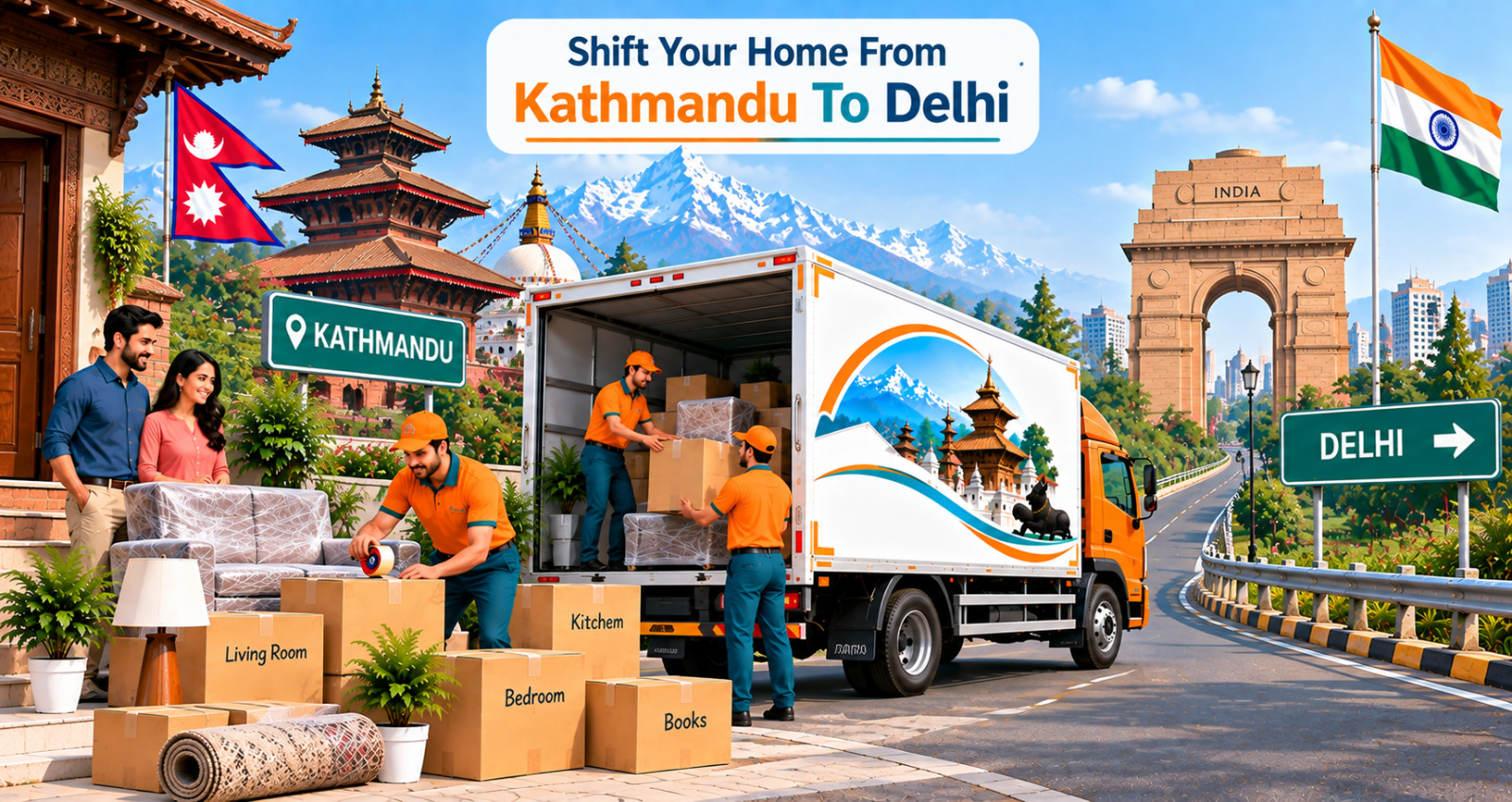 Shift Your Home From Kathmandu To Delhi