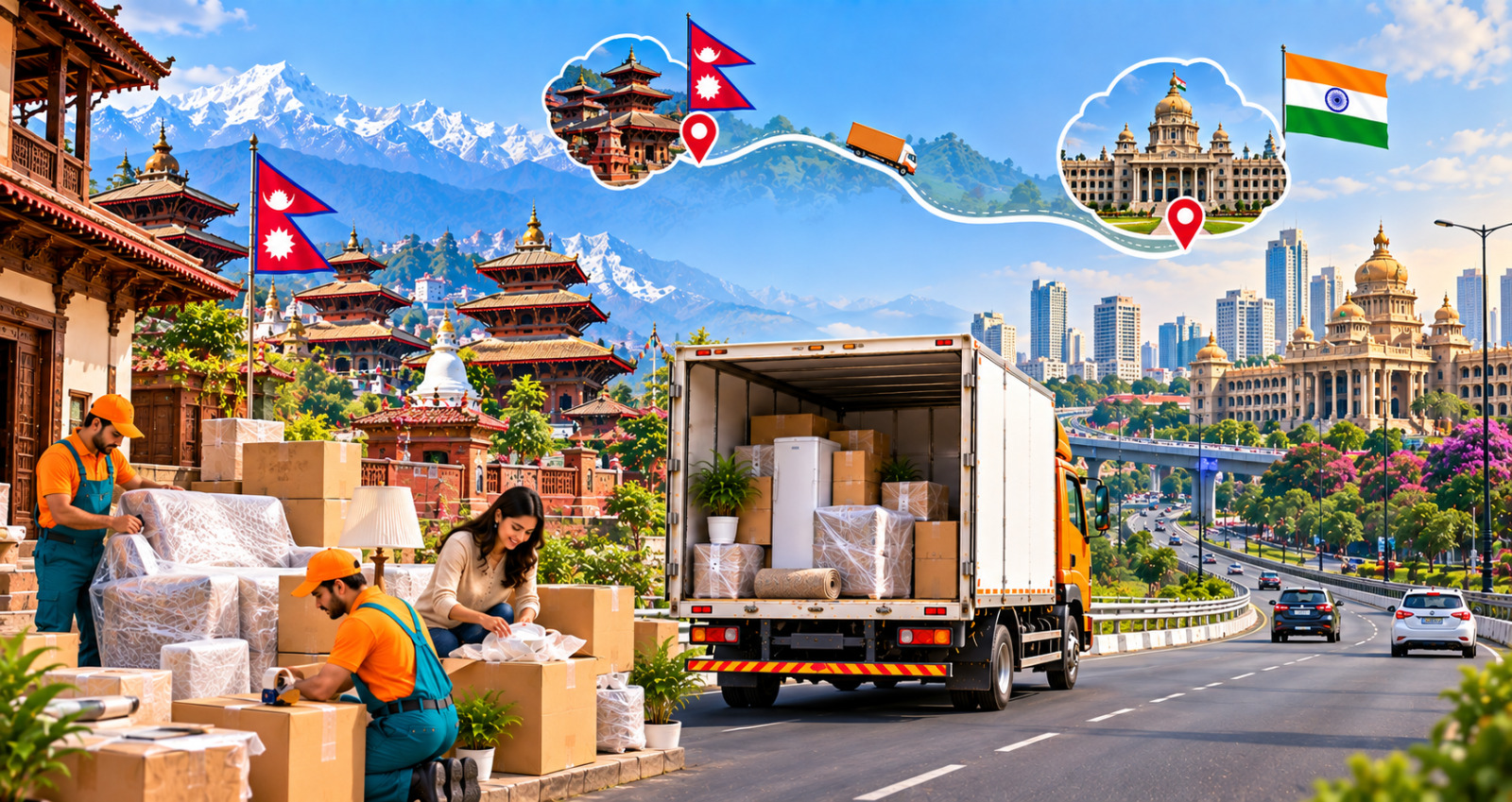 How to Change from Kathmandu to Bangalore