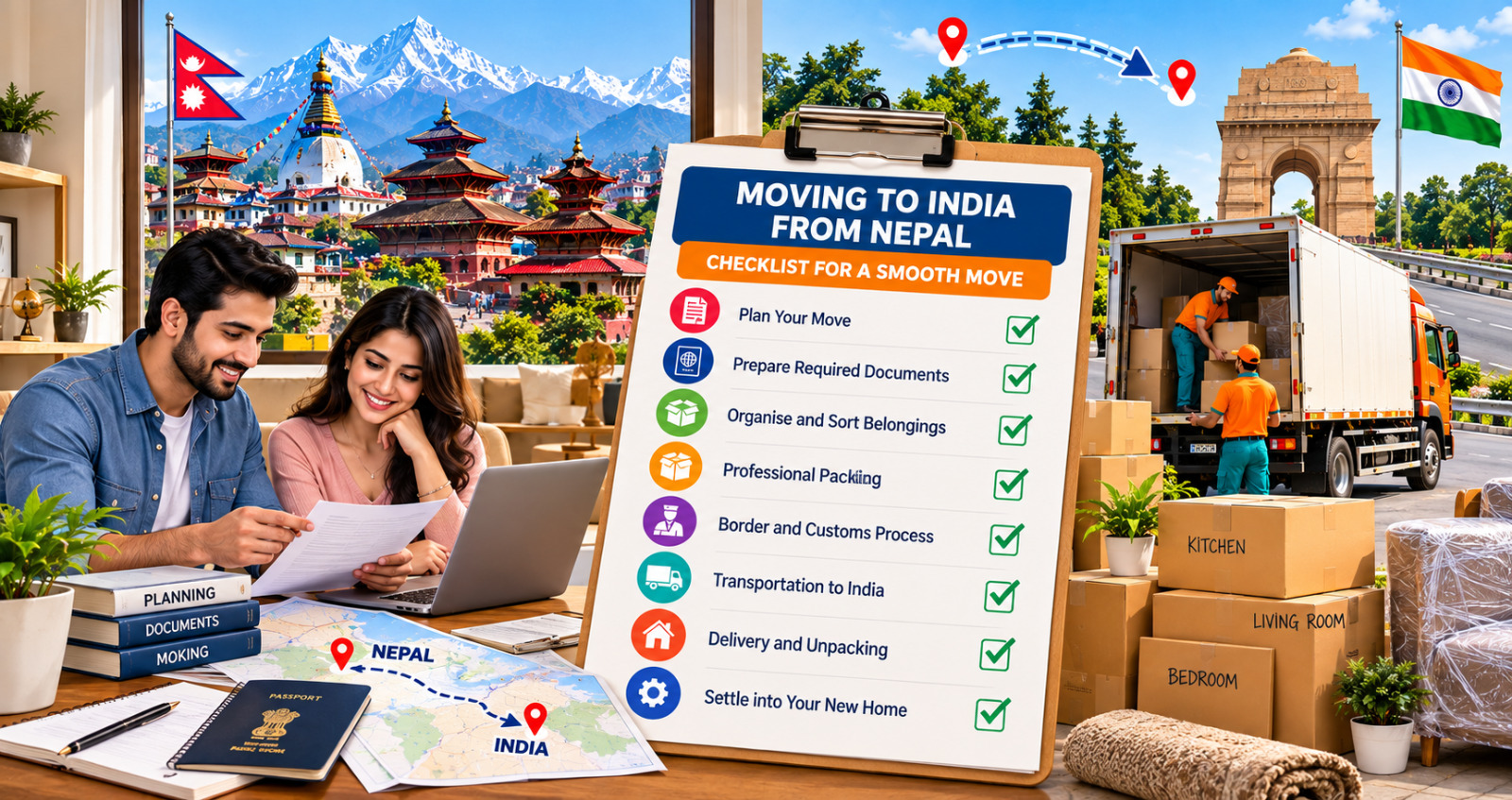 Moving to India from Nepal Checklist for a Smooth Move