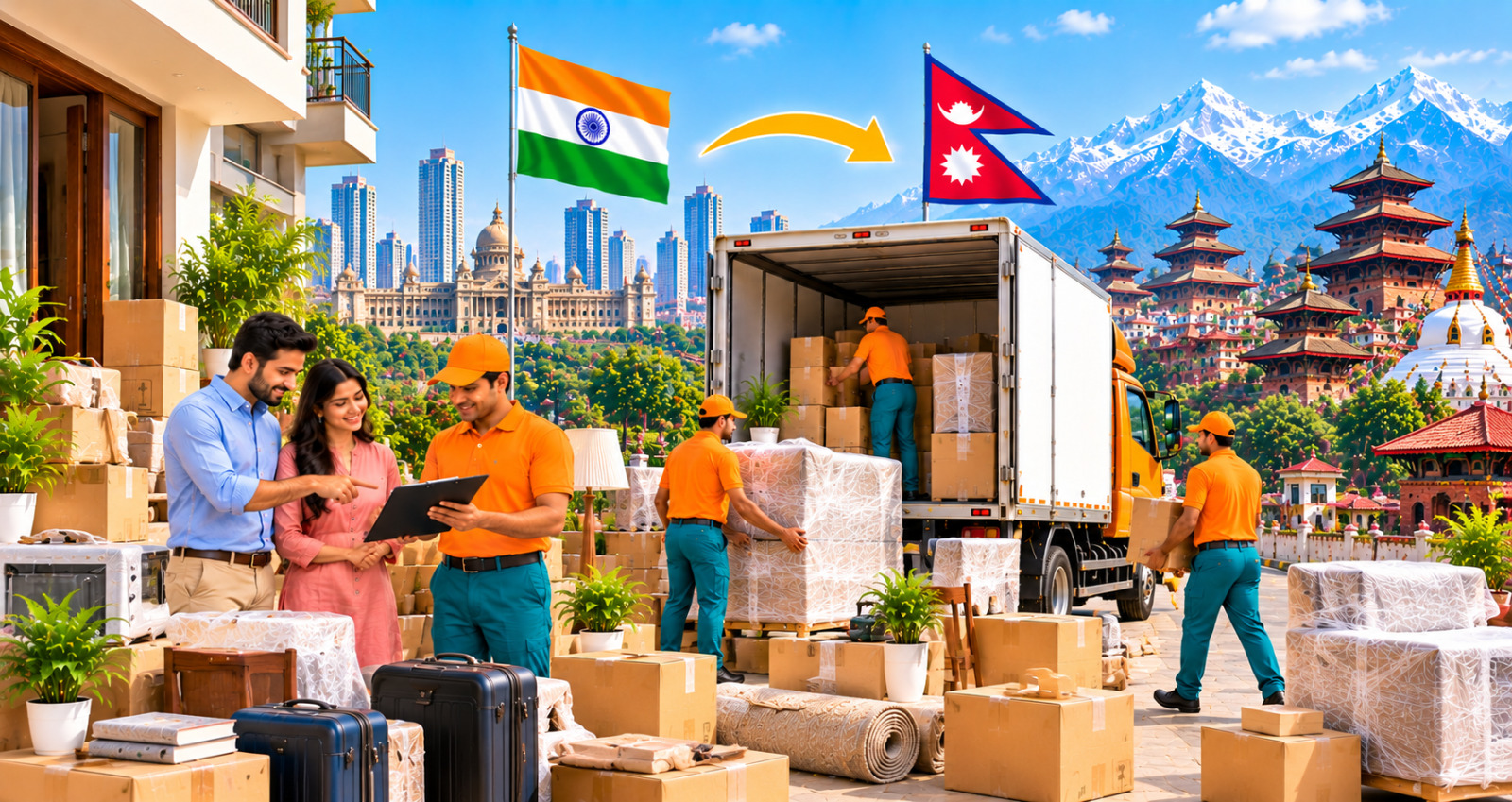 How to Move Household Goods from Bangalore to Nepal