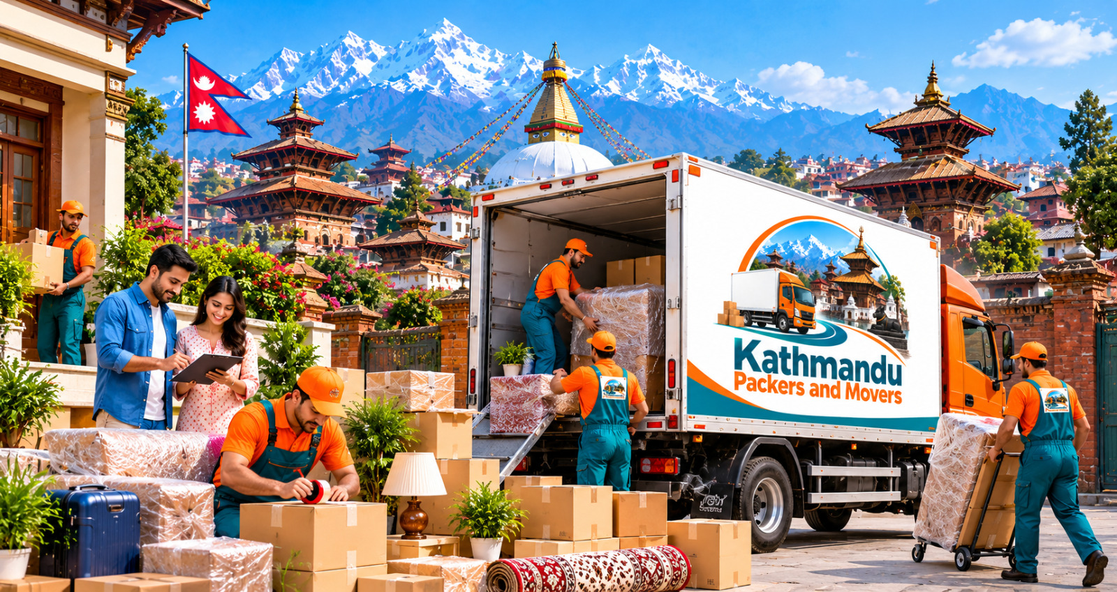 Packers and Movers Kathmandu to Lucknow Service