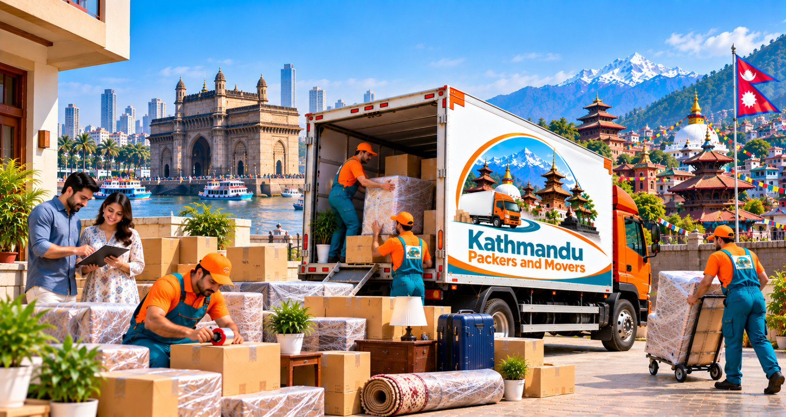 Packers And Movers Service from Mumbai to Kathmandu