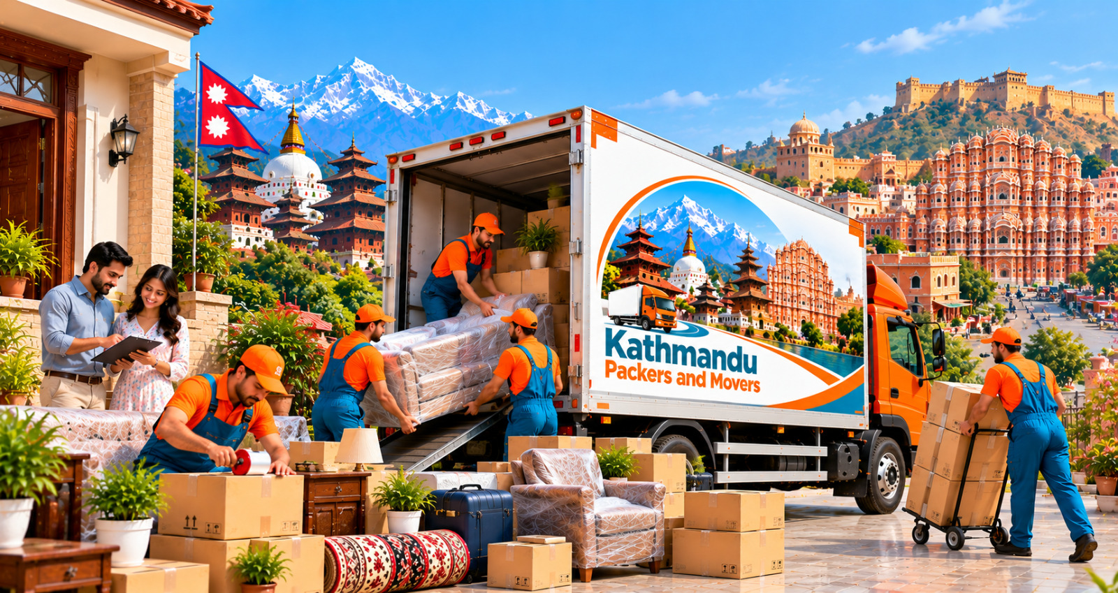 Kathmandu to Jaipur Household Moving Service