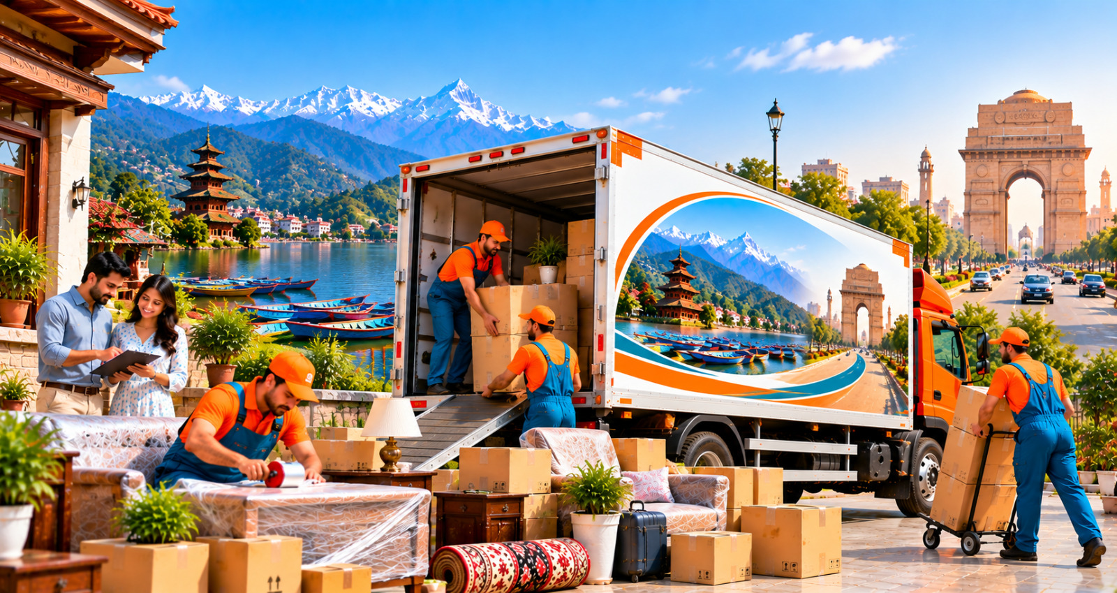 Pokhara to Delhi House Shifting Service