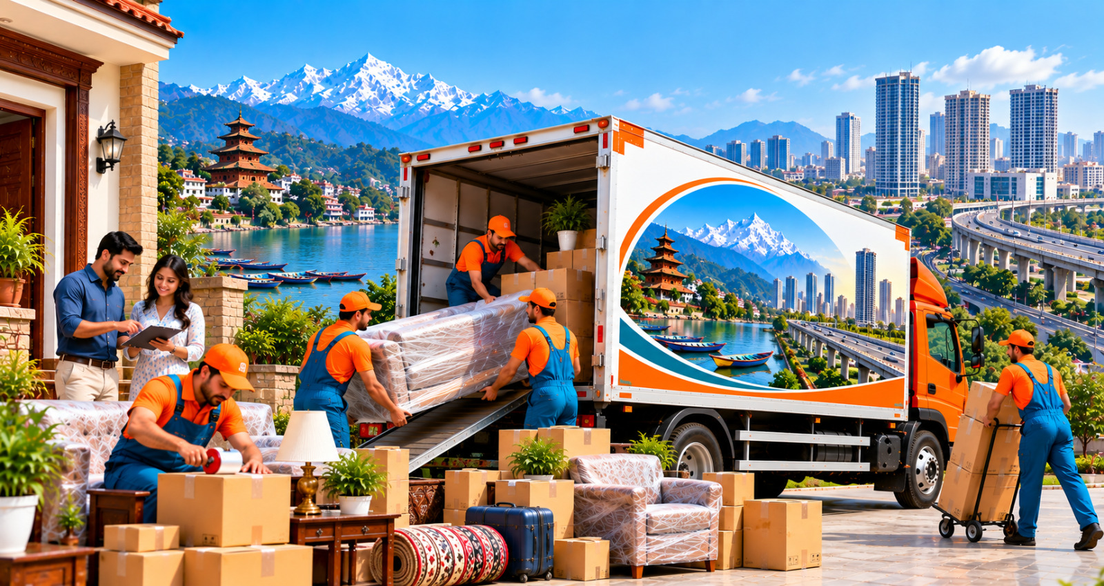 Household Shifting Service from Pokhara to Noida