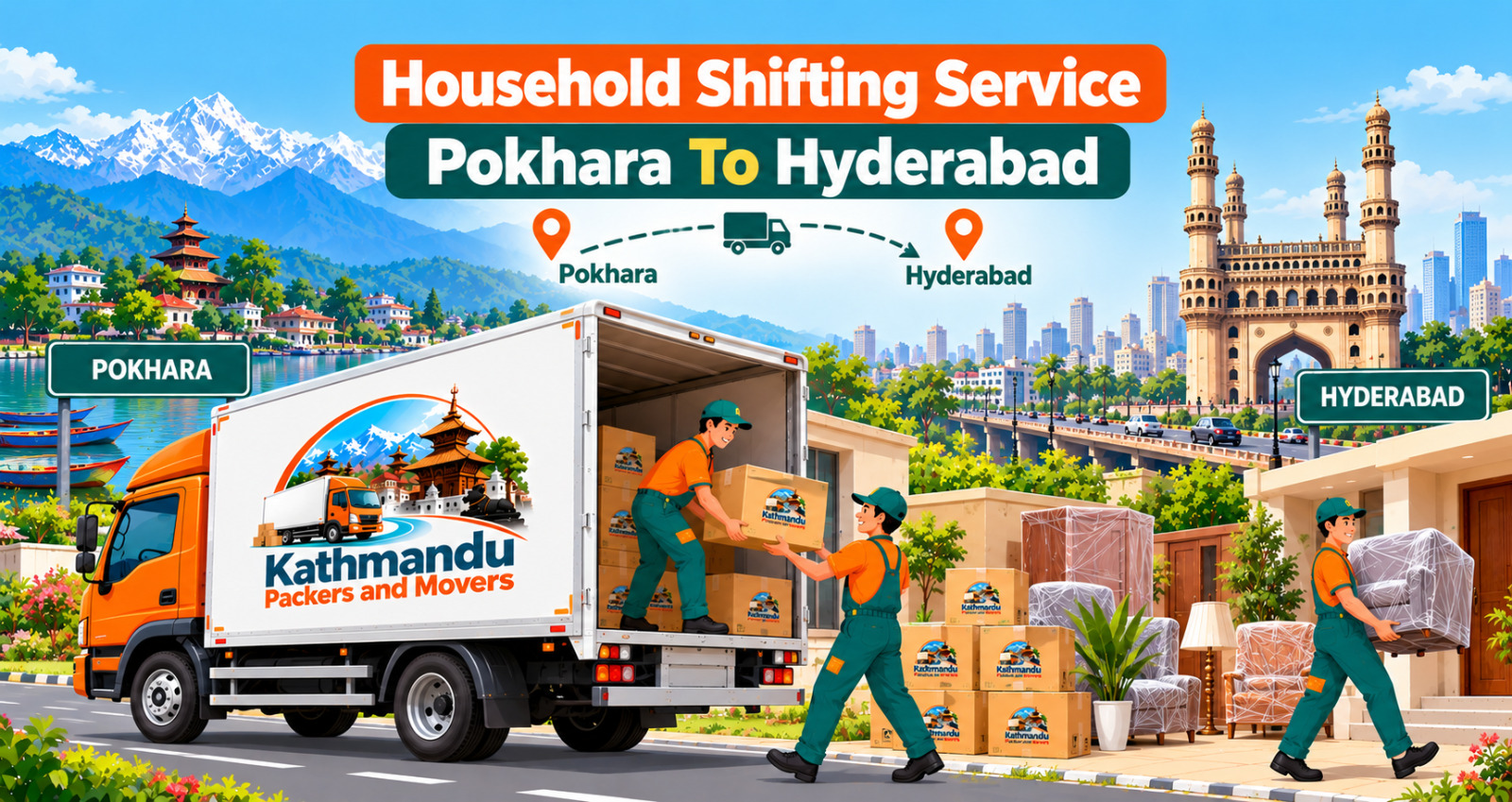 Household Shifting Service Pokhara To Hyderabad