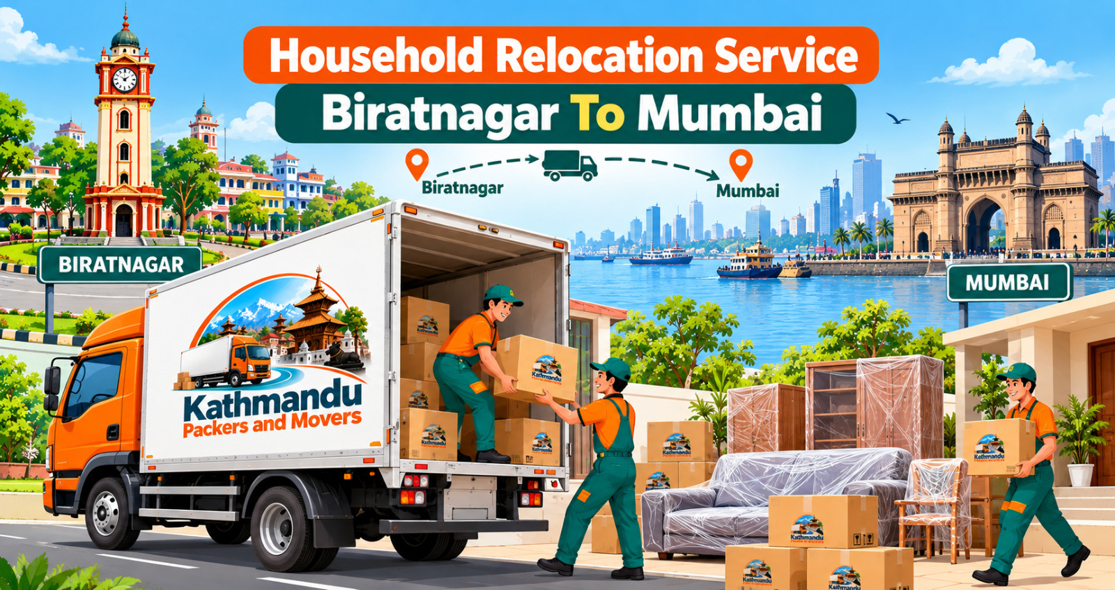 Household Relocation Service Biratnagar To Mumbai
